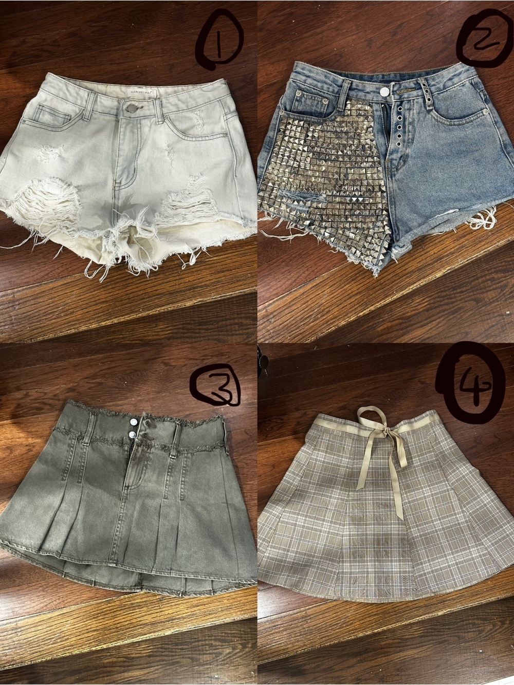 Garage and Denim Shorts and Skirts Bundless